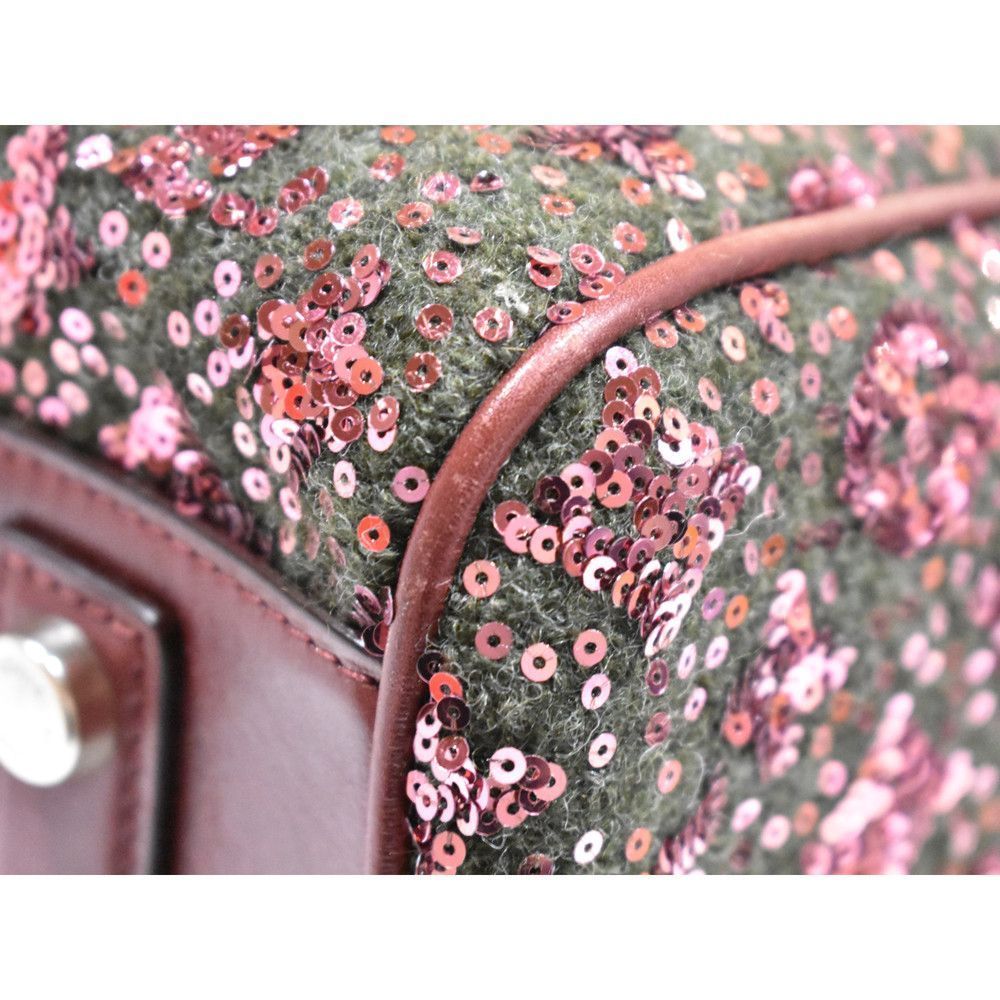 Speedy Felt Bag Boston Bag Monogram Sunshine Express Pink Wine Red Leather - Picture 10 of 10